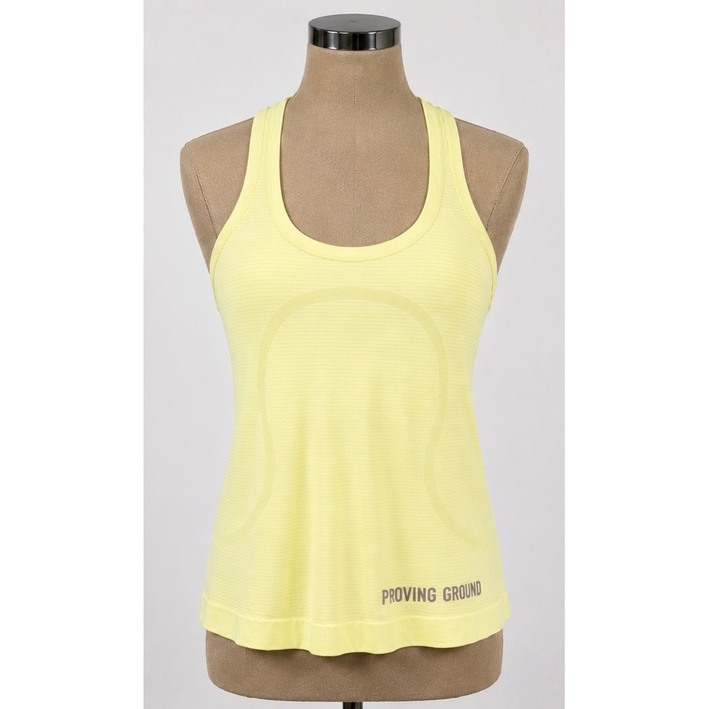 Lululemon Swiftly Tech Racerback Tank 2.0 Yellow Proving Ground Womens Size 4